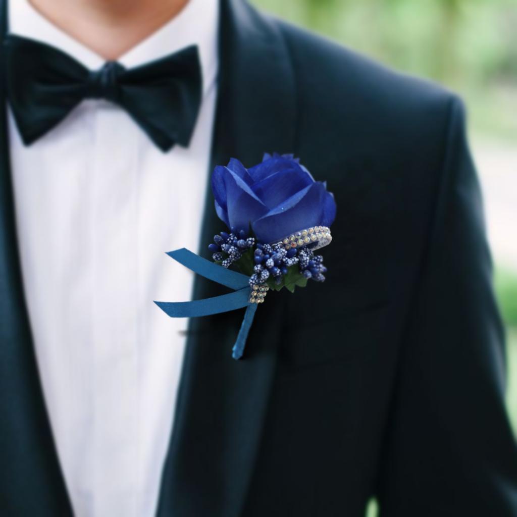 Rose Flower Brooch Pin Wedding Corsage Colors