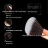 16-Piece Makeup Brush Set: 5 Large, 11 Small for Powder, Eyeshadow, and Full Beauty Application