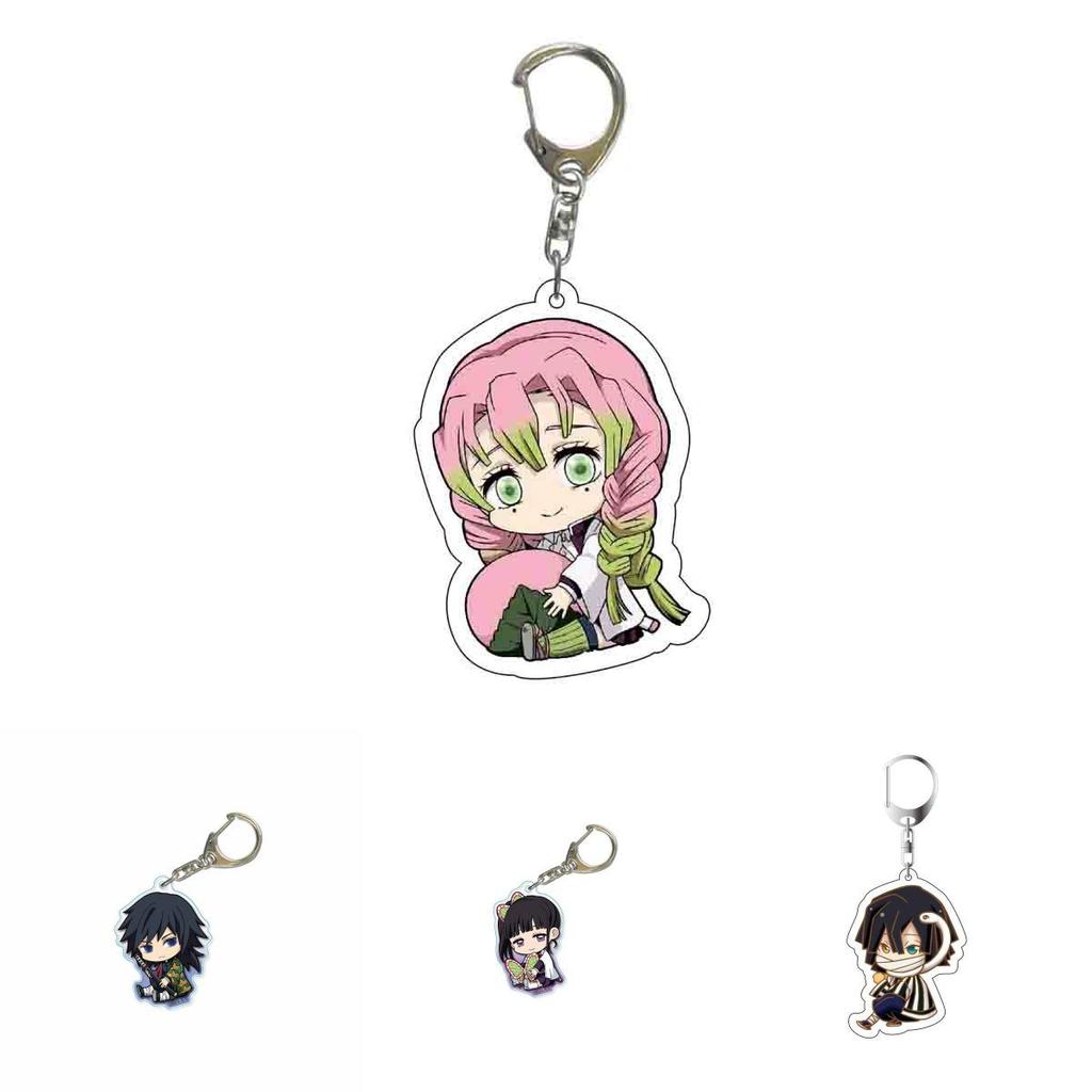 Demon Slayer Anime Cartoon Character Acrylic Keychain Bag Pendant Accessories Stylish And Durable