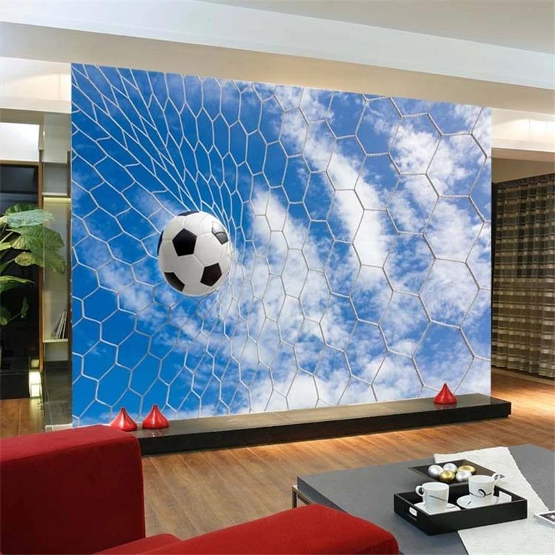 Sports Football Wallpaper Modern Living Room Bedroom Wallpaper Home Decoration