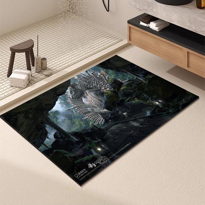 Washable Wear-resistant Diatom Mud Floor Mats Bathroom Anti-slip Mats
