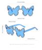 Man Woman  Rhinestone Butterfly Shape One-Piece Sunglasses, Party Prom Runway Fashion Accessory Eyewear