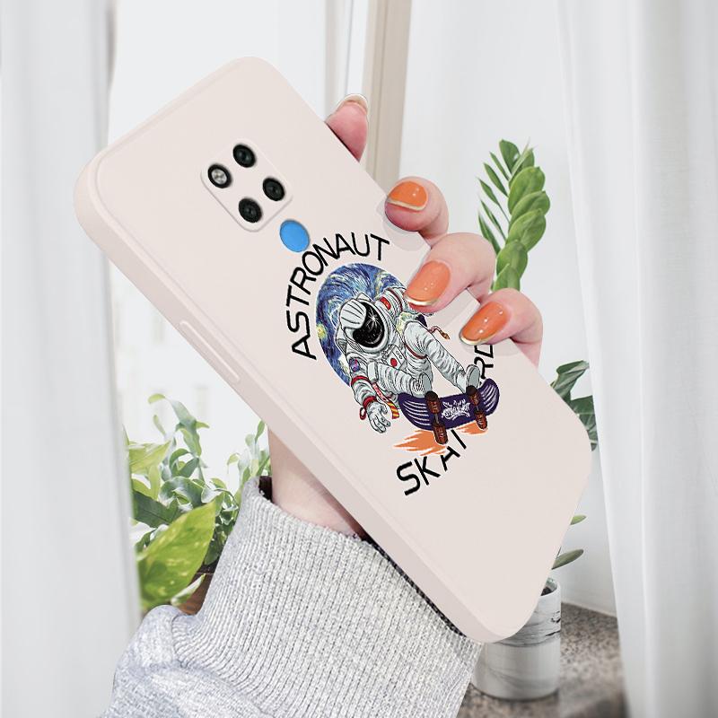 

Чехол для телефона с мультяшным красочным узором, квадратный, жидкий, силикон, TPU, полное покрытие, противоударный, защитный чехол для камеры Huawei Honor Vivo Vivo Y32 белый