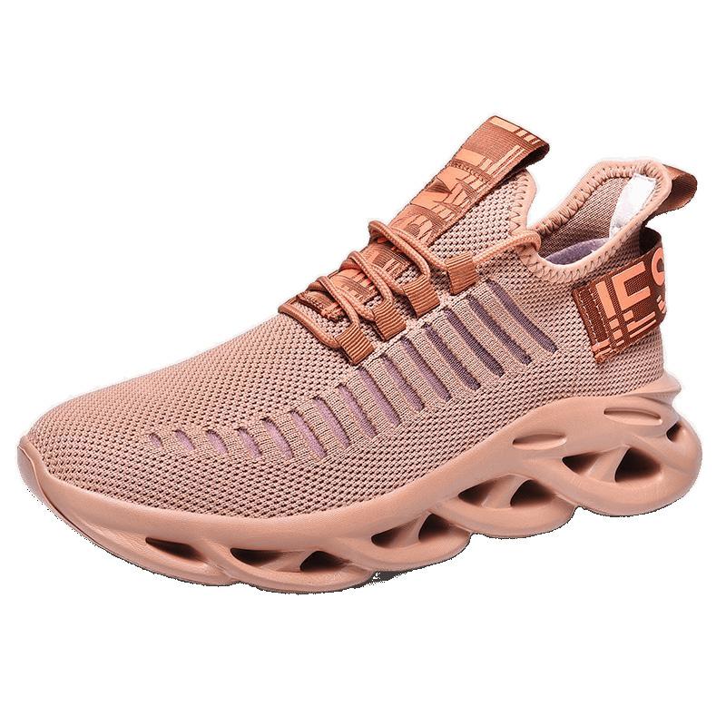 2025 Spring Men's Casual Sports Shoes Men's Shoes Air Cushion Flying Woven Mesh Fashion Trend Shoes Running Shoes