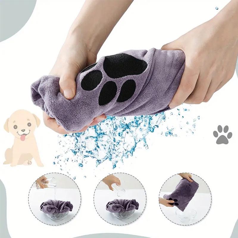 Quick-Drying Superfine Fiber Pet Bath Towel Mat – Extra Large & Thick for Cats & Dogs