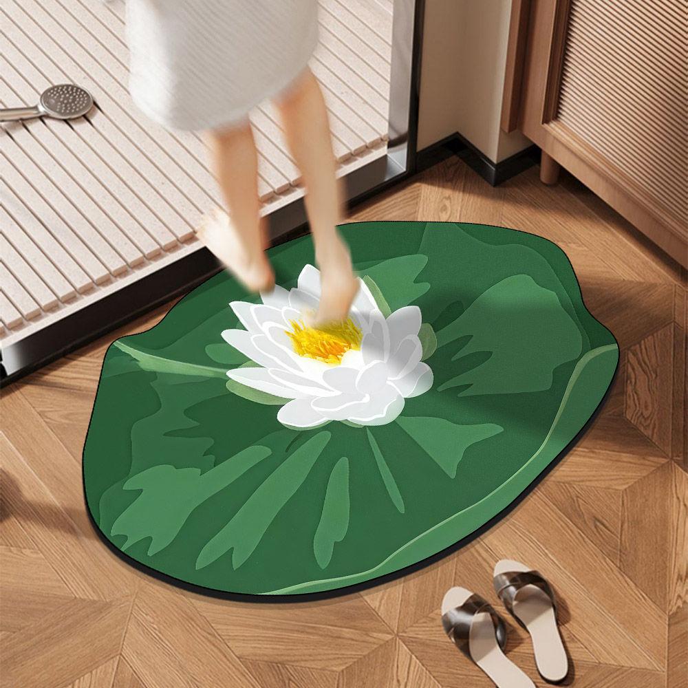 Bathroom Door Absorbent Mat Quick Drying Mat Dirt Resistant and Non Slip Bathroom Mat