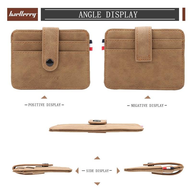 Mini pouzdro na karty z umělé kůže Ultratenké kryty na řidičský průkaz Mini peněženka pro muže Ženy GZW