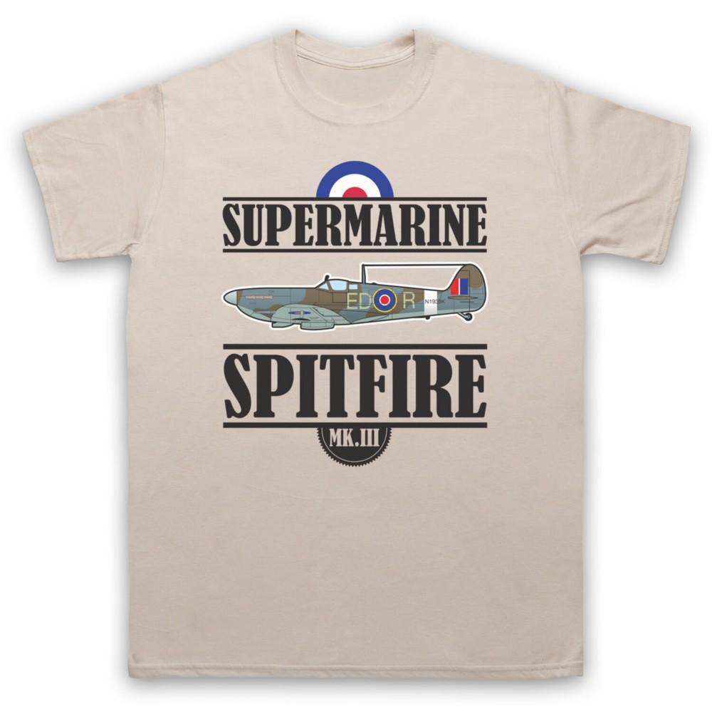 

Spitfire Supermarine Mk Iii British Fighter Plane Ww2 Mens And Womens T-Shirt XL