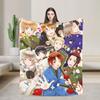Pătură de pluș Hetalia Axis Powers Anime pentru canapea Moale Confortabilă Plush 50x60 Inch Diverse Mărimi Cearșaf de pat pentru toate anotimpurile