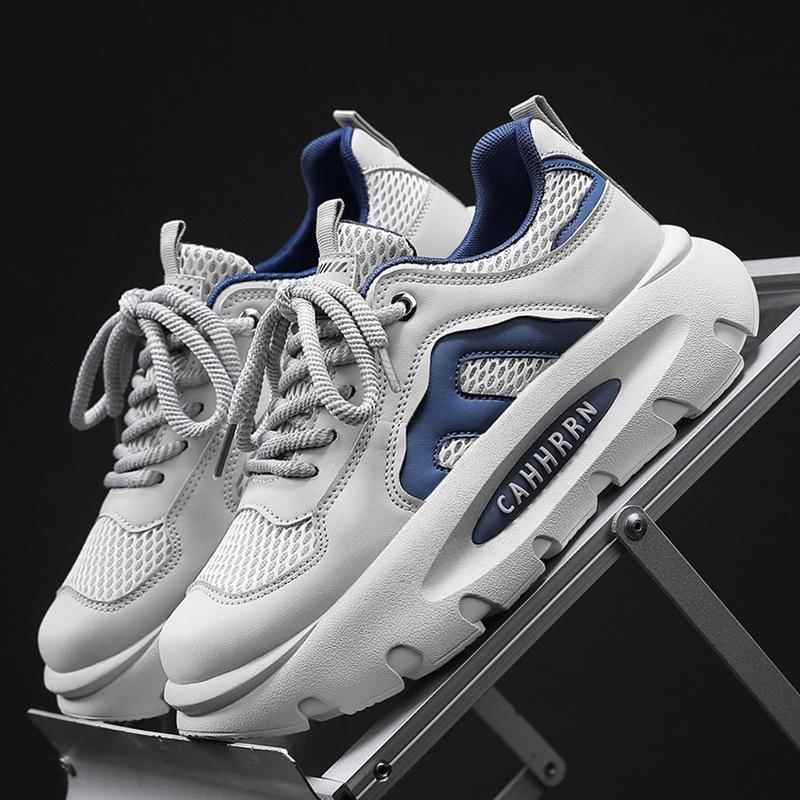 2025 Bread Daddy Schuhe Herren Mesh Sportlich Lässig Herrenschuhe Frühling Höhenvergrößernde Plateau Studenten Teenager Trendschuhe