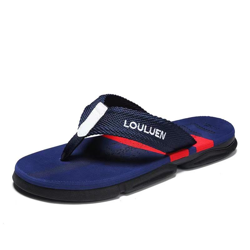 Chanclas para hombre para exteriores, informales, zapatos de playa, zapatillas de dedo para hombre, sandalias antideslizantes