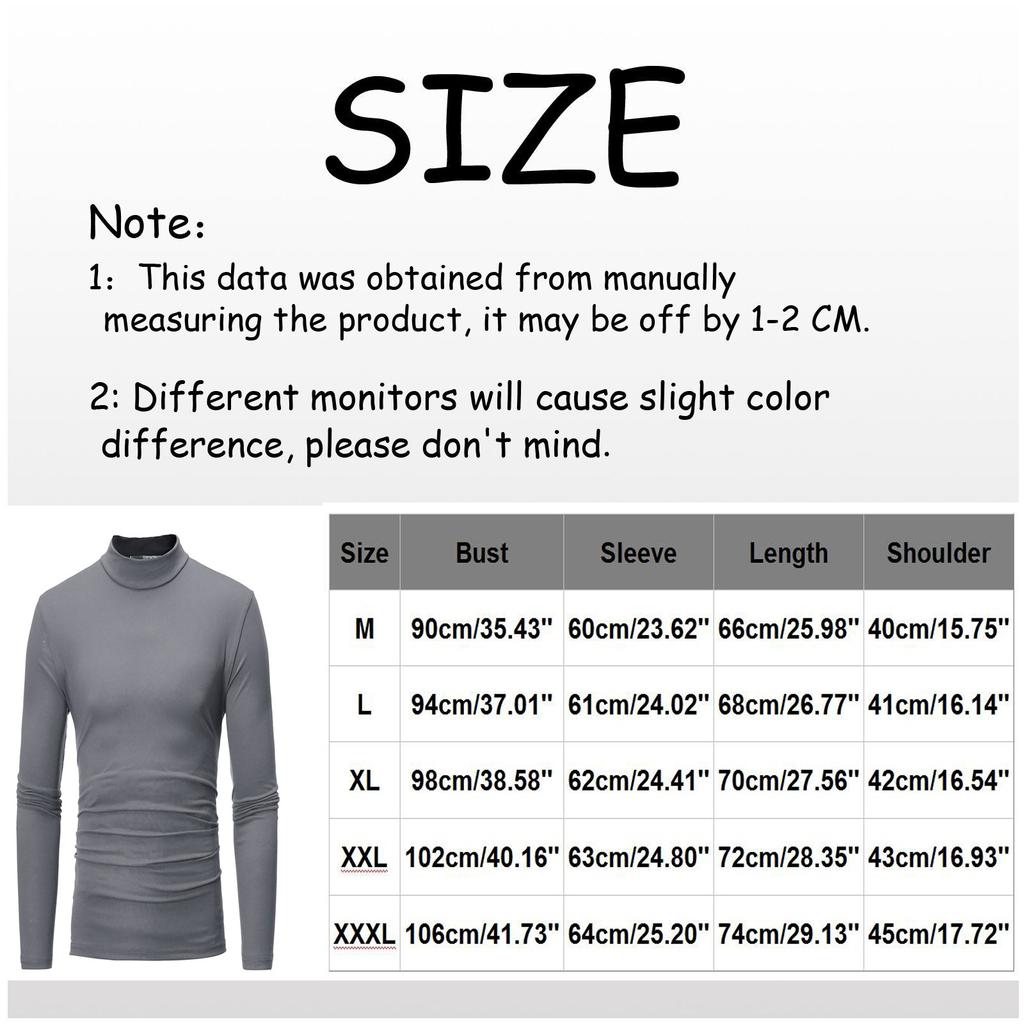 Men's  Winter  Color Versatile Long Sleeve T-shirt Top Blouse