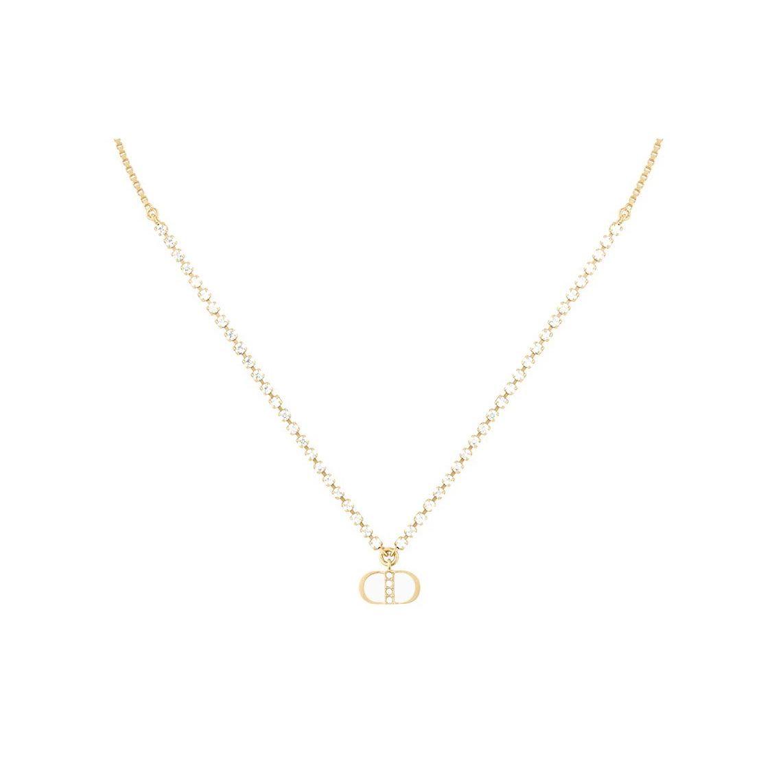 Dior Women's Gold Classic Cd Necklace Collection Trendy Novel Necklace Necklace N1582ptccy-D301