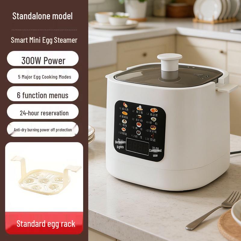 

Electric Egg Steamer Cooker: 12-in-1 Soft-Boiled & Onsen Egg Maker for Breakfast China Plug