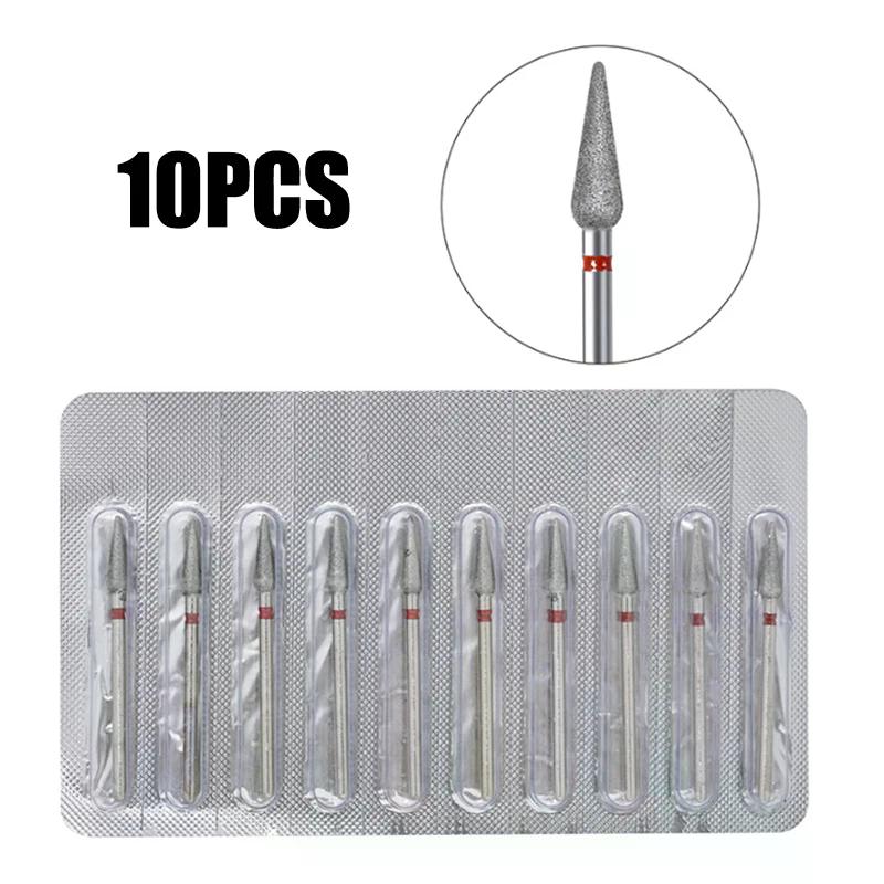 10Pcs Milling Cutter For Manicure Electric Nail Drill Bits Accessory Pedicure Machine Nail File Gel Remover Tool