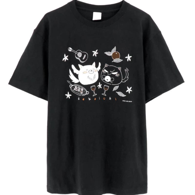 New T Shirt Cute Cat Milk Coffee Short-sleeved T-shirt Top Unisex Funny Science Cat Graphic Casual Tee for Women