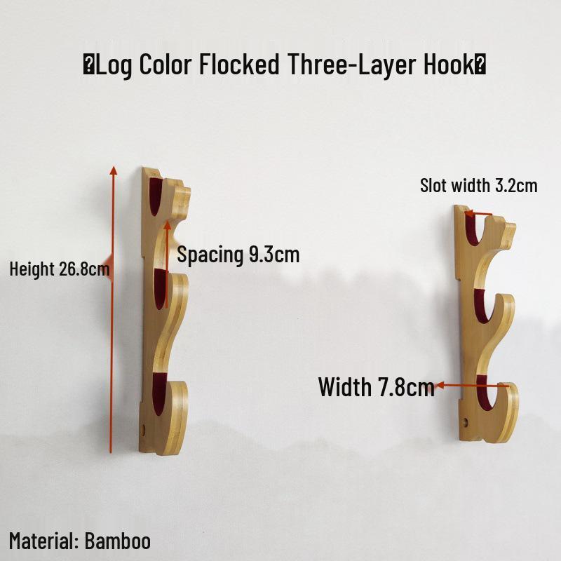 Adjustable Wall-Mounted Rack for Swords, Knives, and Musical Instruments