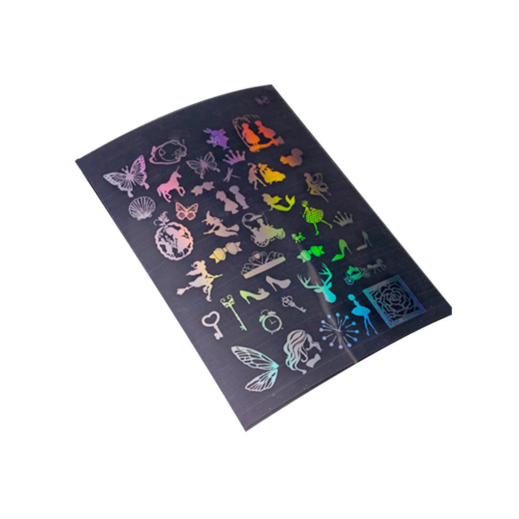 Transparent Stickers with Multiple Pattern DIY Accessory Durable Colorful Crafts Nail Decoration Gift Packaging Multi-Purpose