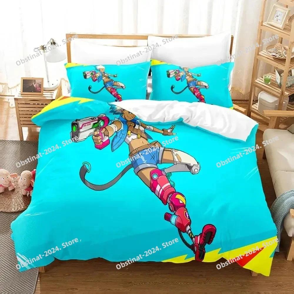 Anime Game Hi-Fi Rush Bedding Set Printed Bed Set With Pillowcase Bed Duvet Cover Soft Single Double Queen Super King Size