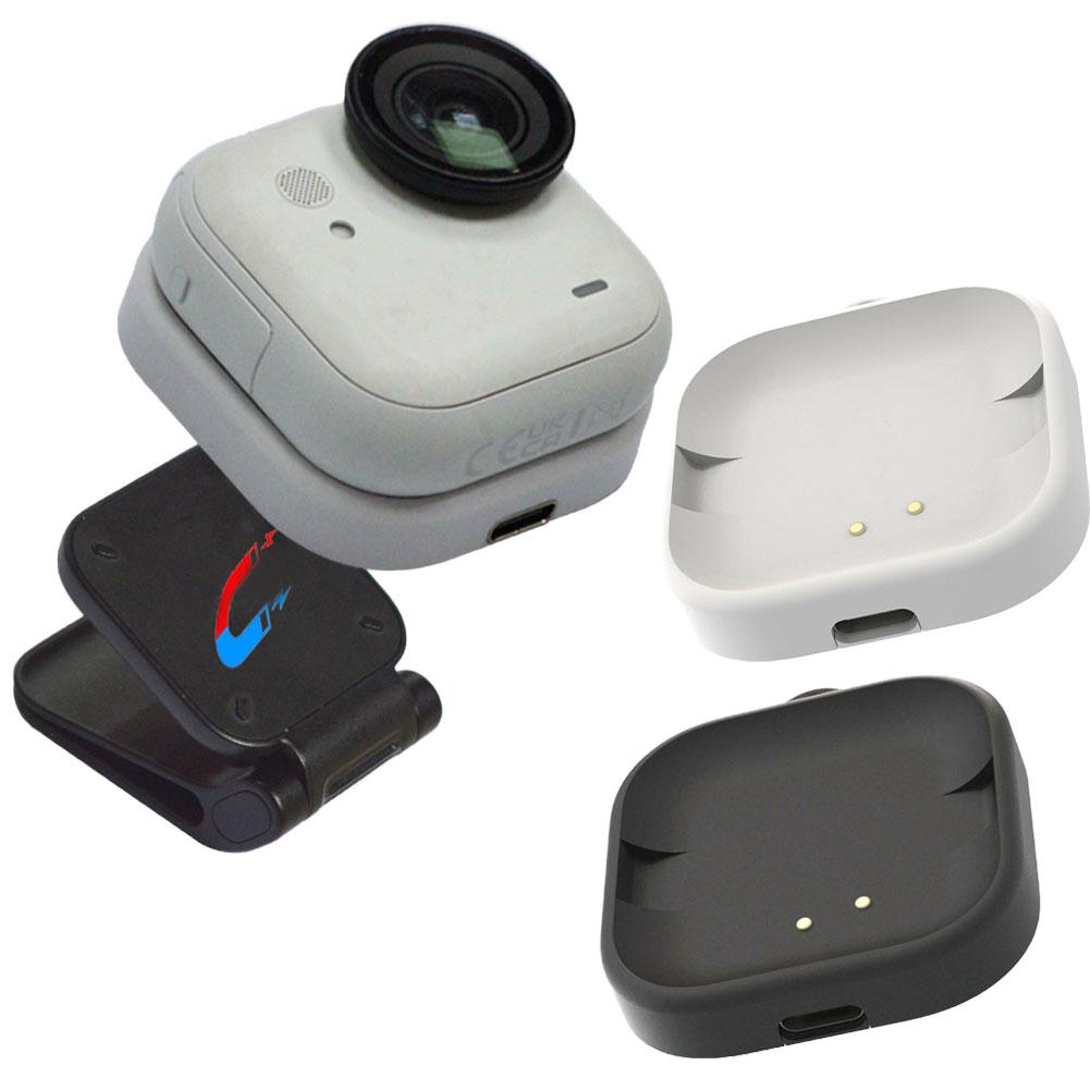 For Insta360 Go Ultra Magnetic Charging Stand Base With Lanyard Hole Wireless Magnetic Charging Dock For Insta360 Go Ultra