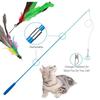 Cat Toys 11pcs Replacement Cat Feather Toy Set Feather Replacement Head Retractable Cat Stick Cat Products
