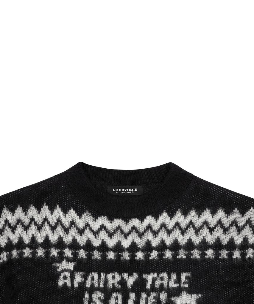 LUVISTRUE Nm Lettering Knit(Navy)