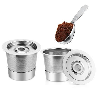 Reusable Cup Refillable Coffee Pods Capsuled Stainless Steel Coffee Capsuled Cup Coffee Filter Accessories Easy To Use