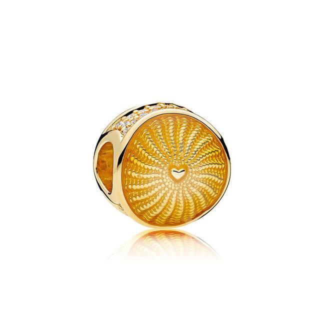 S925 серебро, блестящая золотая серия, Корона, милая свинья, бусины в виде дерева жизни, подходят для оригинального браслета, женские украшения «сделай сам»