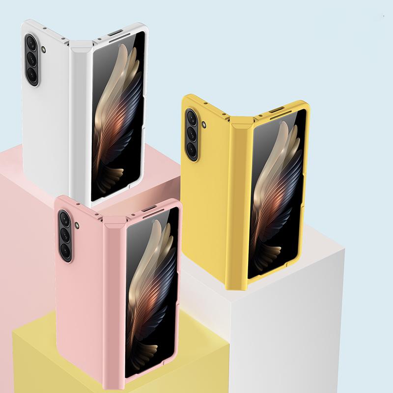 Für Samsung Z Fold 6 Faltbares Handyhülle Hautgefühl Frosted Vollschutz für Samsung Z Fold 4 5 Handyhülle