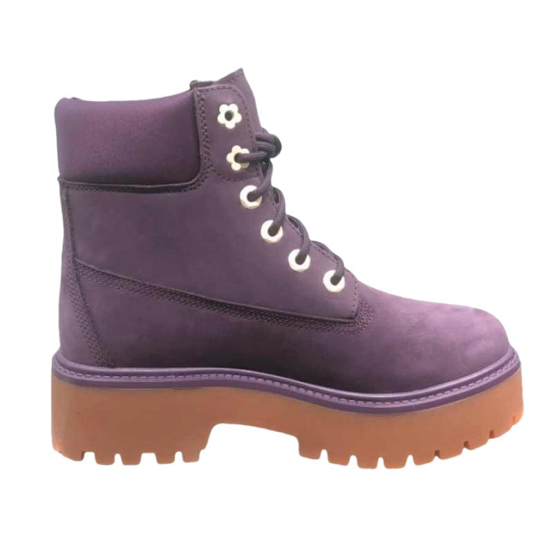 Timberland Women's Stone Street 6 Inch Premium Platform Boot Dark Purple A2H3C-EJJ
