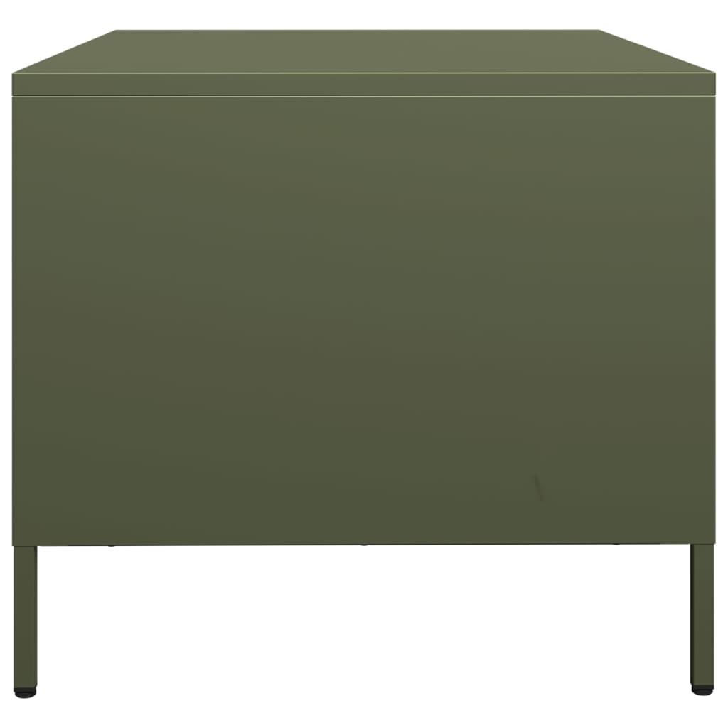 TV Stand Olive Green 68 X 50 X 43.5 Cm Cold Rolled Steel