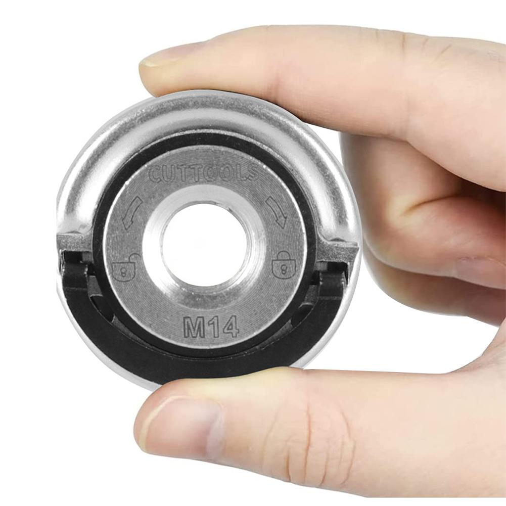 M14 Angle Grinder Quick Release Self-Locking Grinder Pressing Plate Flange Nut Power Chuck For Angle Grinder Clamping Flange