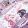 Cute Pink Anime Girl Hakui Koyori Mouse Pad Kawaii Hololive Large Table Mat Laptop Keyboard Pad XXL Mousepad PC Gamer Carpet Mat
