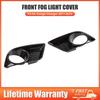 Carbon Fiber 2x Front Fog Light Lamp Cover Trims Set for Dodge Charger 2011-2014