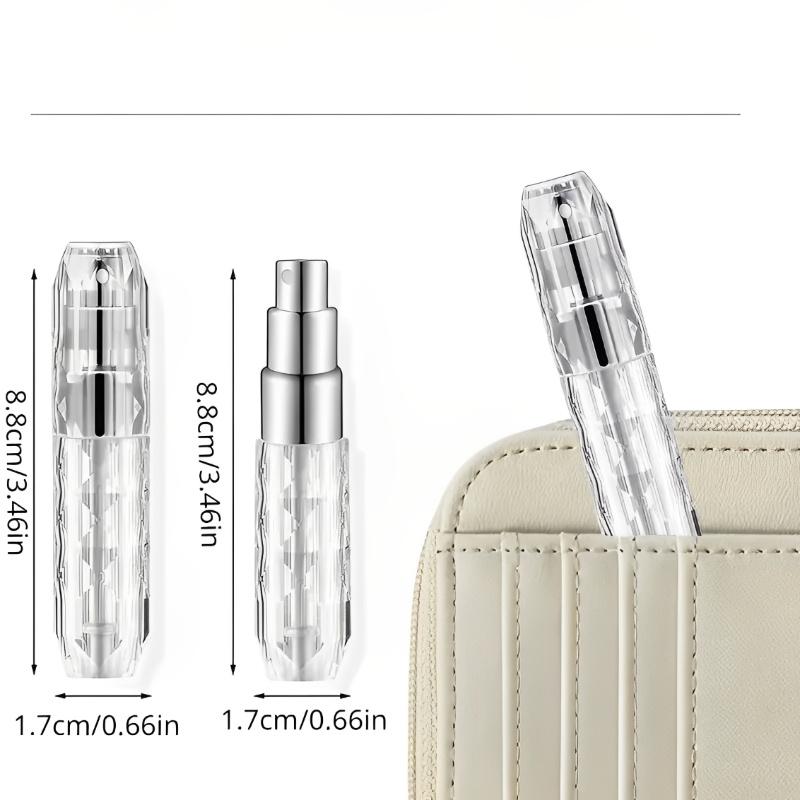 5ml Crystal Bottom Filling Perfume Bottle Portable Empty Spray Bottles Liquid Atomizer Perfume Refill Bottle Travel Essentials