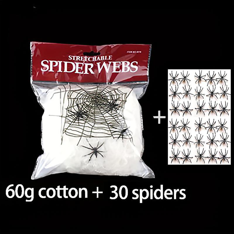 1 Pack Haunted House Fake Spiders Indoor Outdoor Supplies Halloween Decorations