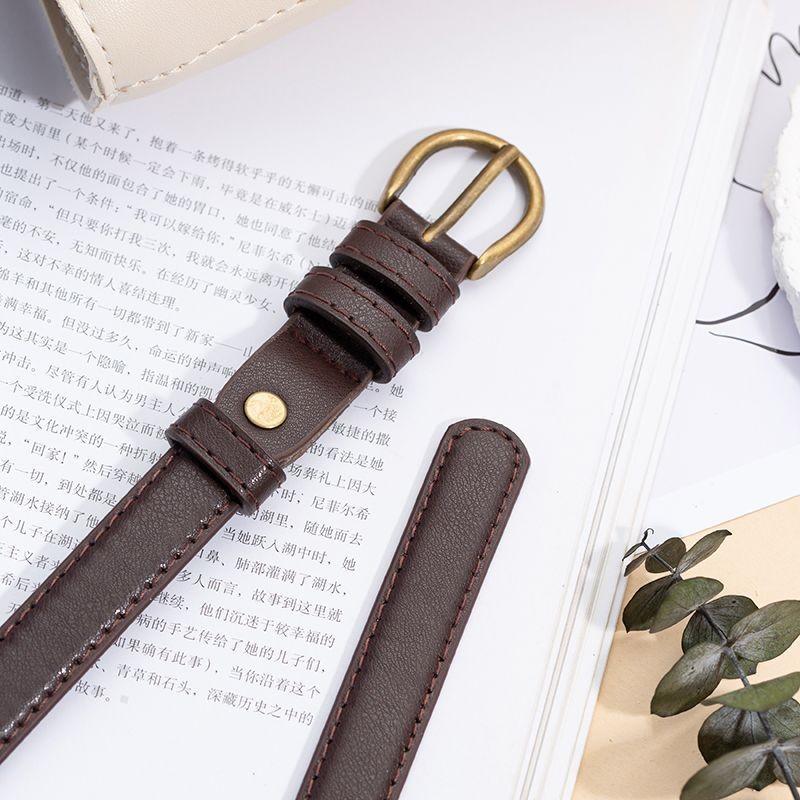 Womens Pu Classic Belt In Multiple Colors Ideal For Casual And Dressy Styles
