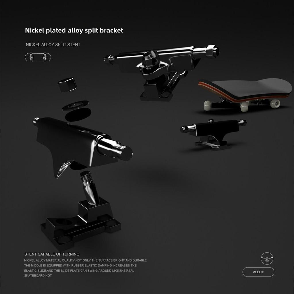 Pattern Finger Skateboard: Five-Layer Maple Wood with Alloy Wheels - Fingertip Swing Toy.