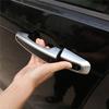 Efficientt-Outer Handle Decorative Frame Car Door Outer Handle Protective Decorative Frame For Land Rover Jaguar Silver-Gray Acc