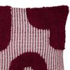 Coussin en coton tufte 50 x 50 cm Poppy Colors violet