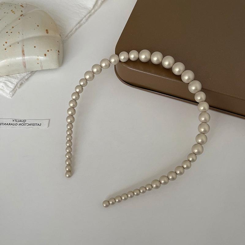 

Корейский шикарный ободок с бусинами и жемчугом: Элегантный, простой стиль