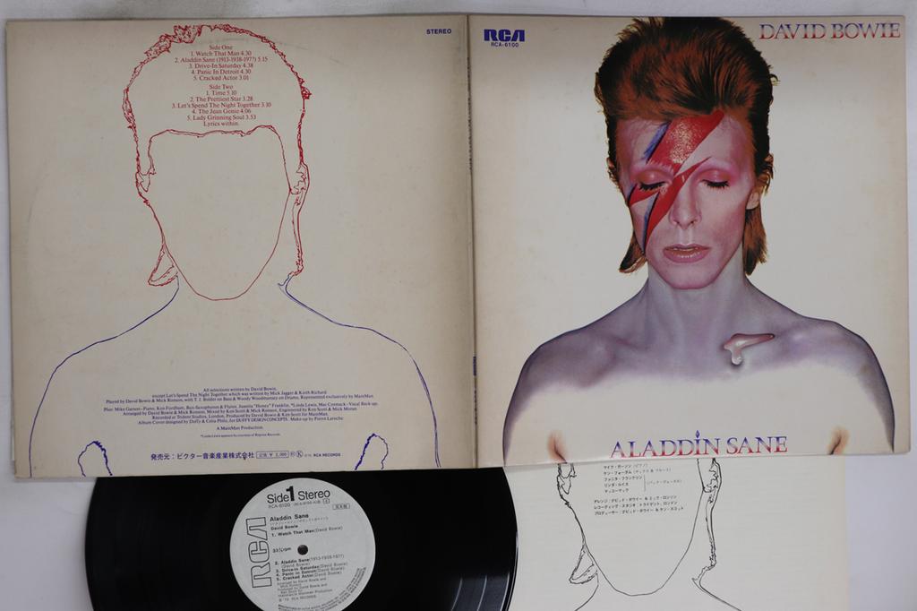 LP Record DAVID BOWIE - Aladdin Sane RCA6100PROMO RCA 1973 Japan Rock Used