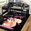 1pc I am nuts for you! - Cute Squirrel Chair Mat with Acorns and Hearts, Non-Slip Office Rug, Suitable for Home Decor, Living Room, Bedroom, Game Room