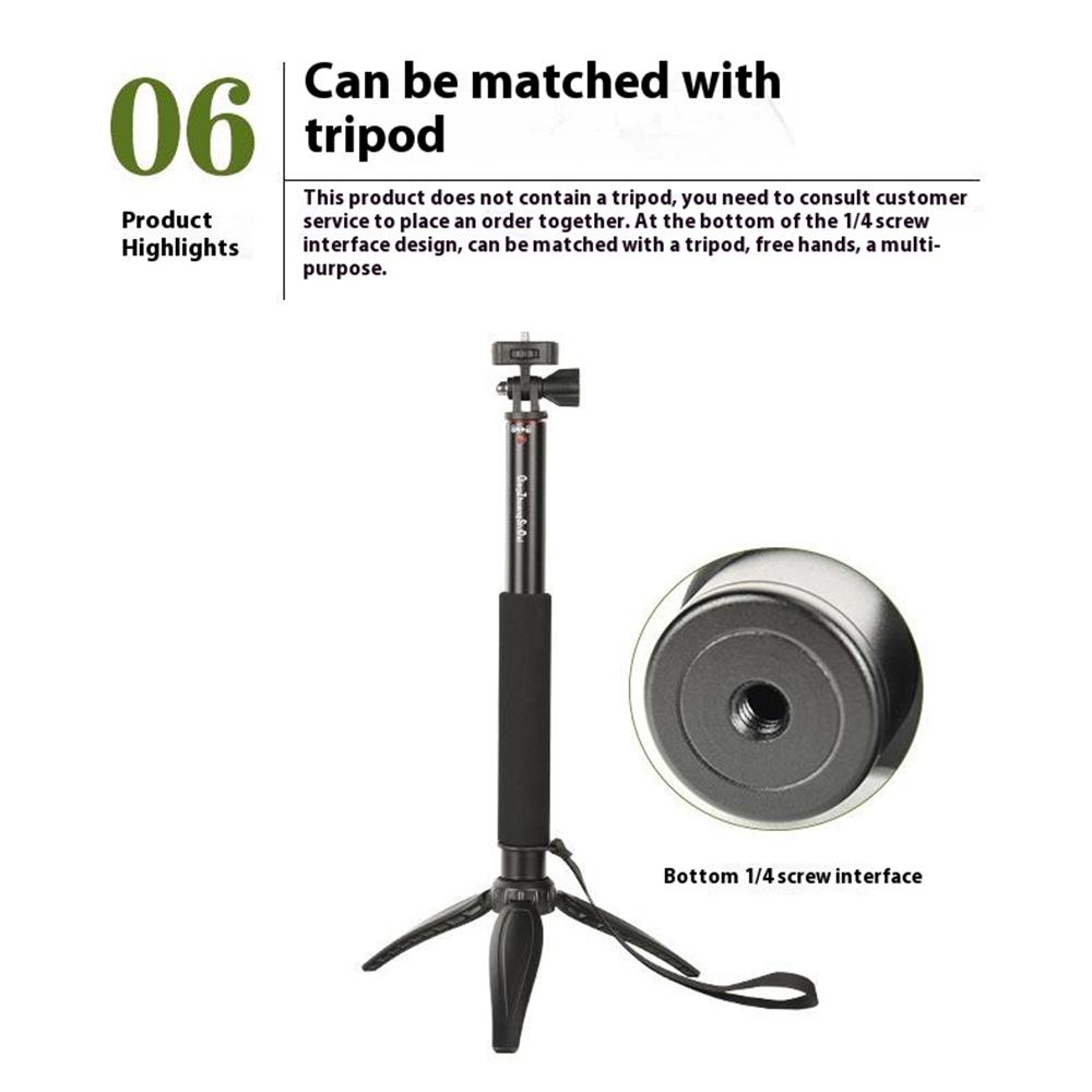 QZSD ZP002 127cm Camera Phone Aluminum Alloy Extendable Rod Handheld Selfie Stick