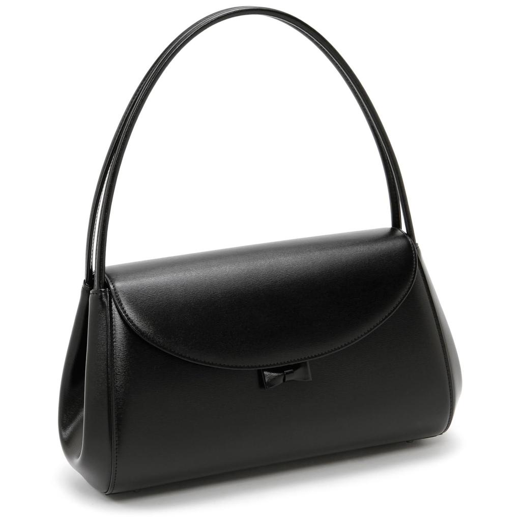 Kitamura Formal Handbag with Detachable Cloth and Folding 15151 Ribbon, Cloth, Bag, Y-0550, Black,