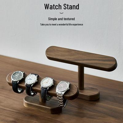 Solid Wood Watch & Jewelry Stand: Creative Display for Watches, Bracelets, and Necklaces.