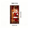 Christmas Santa And Elk Theme Backdrop Nut Cracker Snowman Door Banner Indoor Outdoor Veranda Door Cover Photography Background