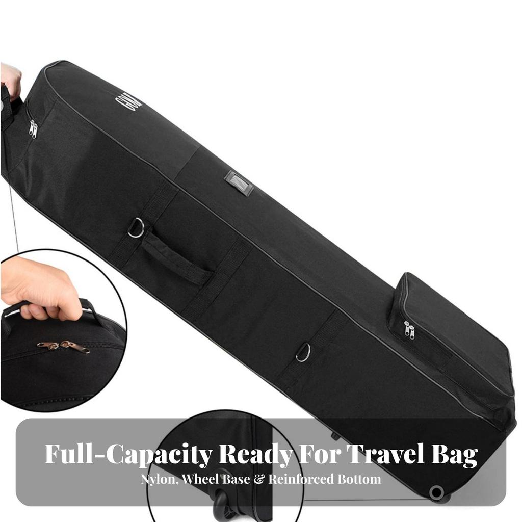 Travel Bag Long-Lasting Wheeled Golf Cover Water-Resistant