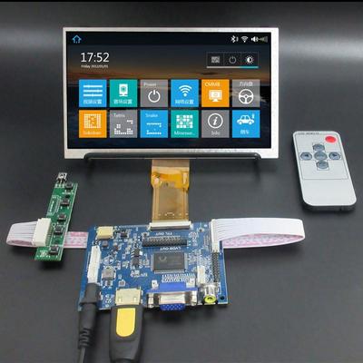 7 Inch LCD-scherm Monitor Driver Control Board 2AV HDMI-compatibele VGA voor Raspberry Pi Banana/Orange Pi Mini Computer