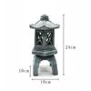 Polyresin For Garden Statue Pagoda Lantern Outdoor Decor Solar LED Lighting